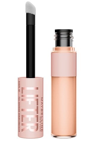 Open bottle and applicator of Maybelline Lifter Serum Concealer makeup concealer